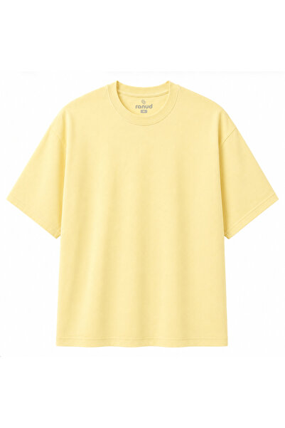 ranud Erkek Oversize Fit Tişört,%100 Pamuk, Yumuşak Fırçalı Kumaş, OEKO-TEX S...