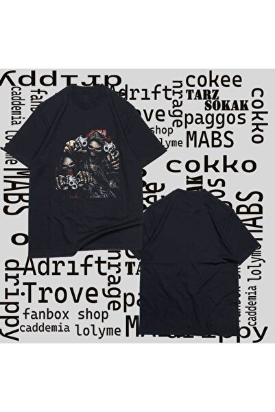 Adrift Tricou unisex Kod Presss Black Bandits Skull348213tt