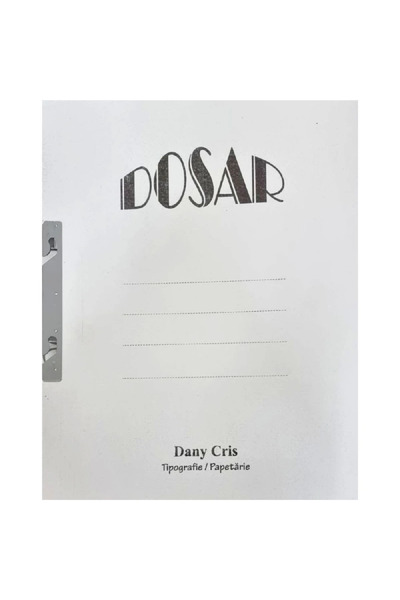 DanyCris Dosar incopciat 1/1, carton alb