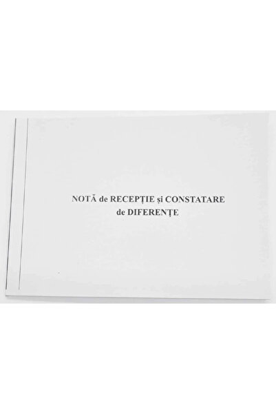 DanyCris Nota de receptie si constatare de diferente, A4