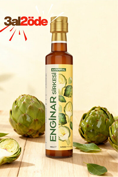Aksu Vital Enginar Sirkesi 500 ml - Katkısız, Doğal Fermantasyon