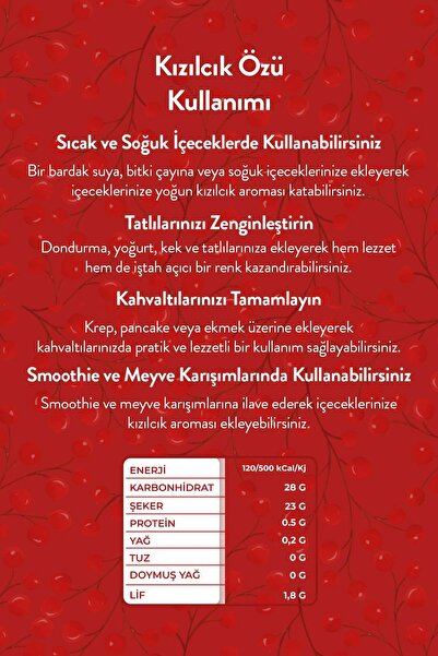 zadelife Taneli Kızılcık Özü 315 gr
