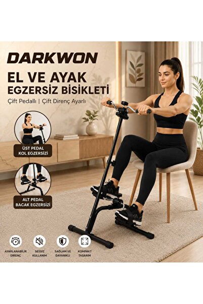 DarkWon Çift Pedallı El Ve Ayak Egzersiz Bisikleti , Mini Kondisyon Bisikleti...