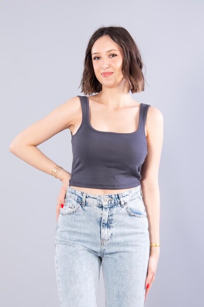Mckanzie 25599 kompak ribbed thick strap blouse