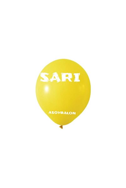 asöy Pastel Sarı Balon 10 Adet Standart Boy 30 Cm Pastel Renkli Parti Balonu Doğum Günü