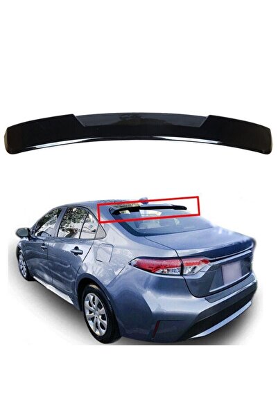 autogp Toyota corolla cam üstü spoiler pianoblack boyalı 2019+