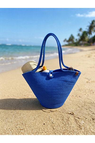 ELÇİÇEK HOME Straw Bag, Beach Bag, Shoulder Bag (Miniboy)