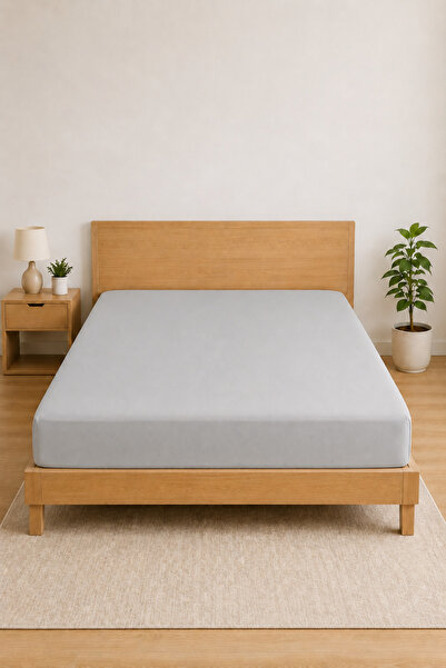 Elovias 100% Cotton Combed Elastic Bed Sheet - Double Size