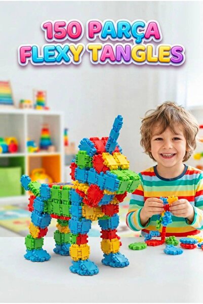 Tıfıl Toys 150 Piece Flexy Tangles Educational Block Set Game Set to Support ...
