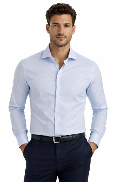 Uki AÇIK MAVİ Comfort Fit Uzun Kol Gömlek
