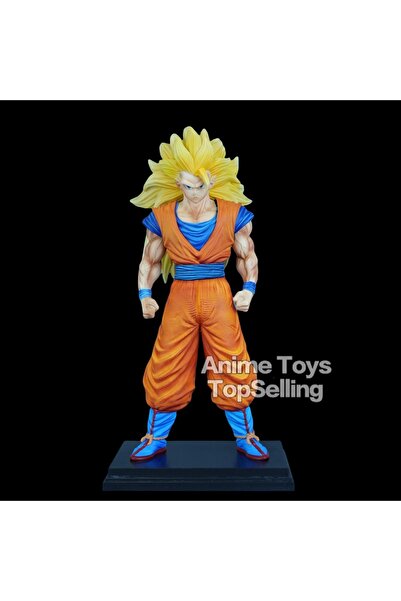 BANDAI Goku 31.5cm/12.4in Anime Dragon Ball Figure Super Saiyan 3 Goku Action...