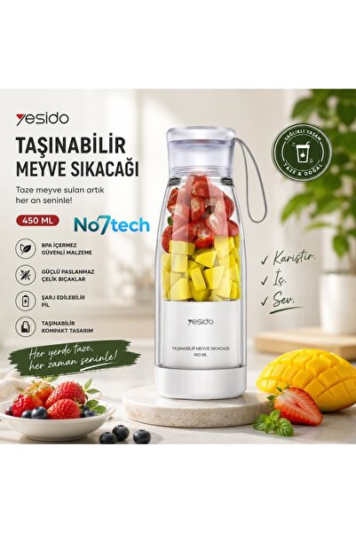 No7tech Taşınabilir Şarjlı Blender Yesido EC17