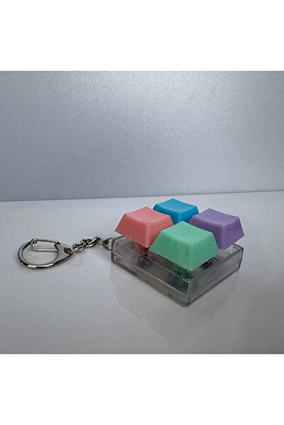Choice1 1pcs color random KeychainToy Press Stress Relief Fidget Button Key C...
