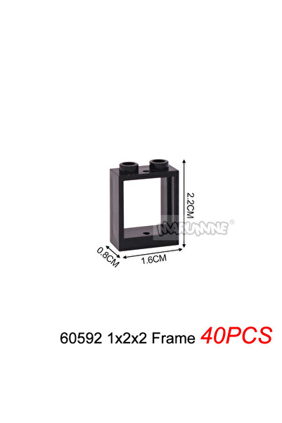 Choice34 60592 Frame 4 Marumine MOC Bricks Door Frame Window Glass Building B...