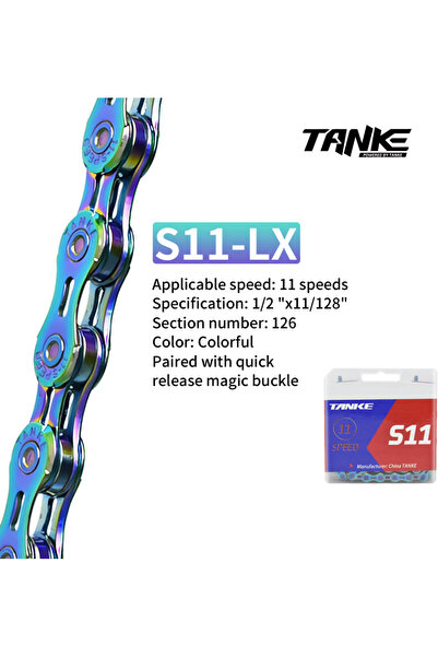 Choice S11-Colorful-EL TANKE Bike Chain S8 S9 S10 S11 S12 MTB Road Bicycle Ch...