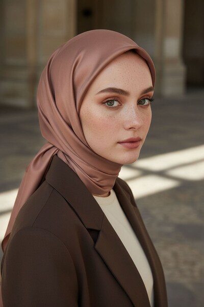 Vissona %100 Twill İpek Düz Desenli Eşarp 90x90 Eşarp Dikim Şekli : El Dikişi