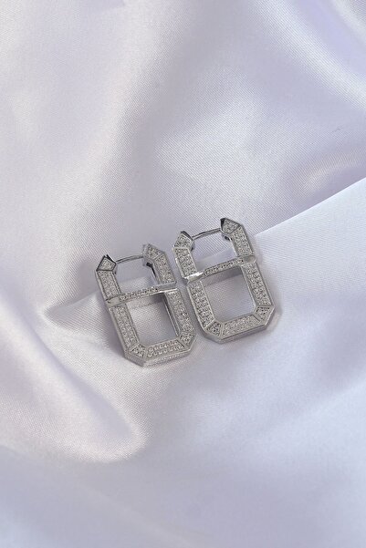 Inure Jewelry Vip سلسلة النحاس الفضي اللون الزركون حجر سيريناي القرط