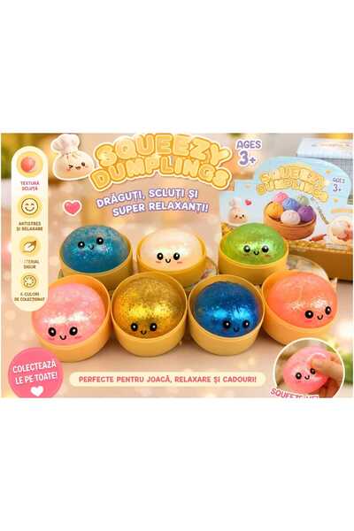 ADDA Squishy Dumpling Glitter Culoare Aleatorie 8,5 cm