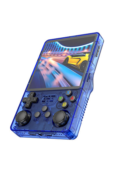 Choice3 64G Dake Blue Retro Handheld Game Console Linux 64-bit System 4" IPS ...