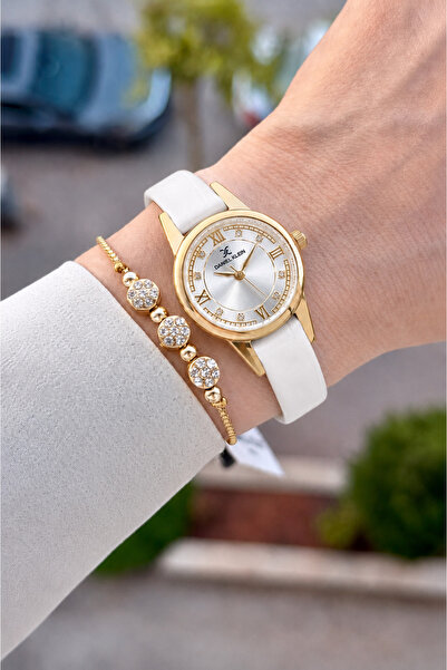 Daniel Klein Kasaza Gold Cord White Color 25 mm Women's Wristwatch Same as in...
