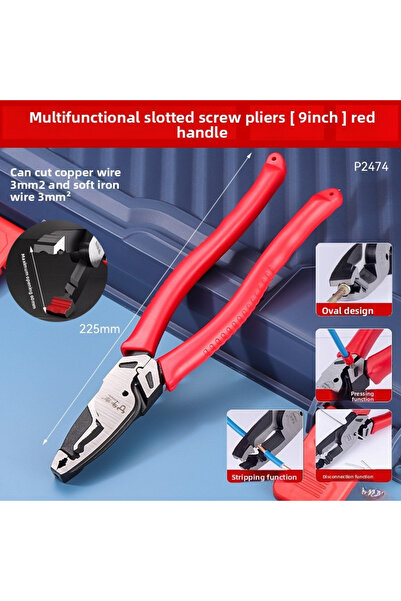 Choice1 9inch Multi-Functional Removal Pliers - Wire Cutter, Crimping Tool, Q...