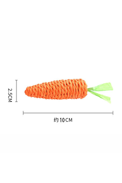 Choice small Cat Toy Carrot Sound Pet Products Bite Resistant Paper Rope Scra...