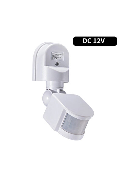 choice2 White DC12V 110-240V PIR Motion Sensor 12V Automatic Infrared Light S...