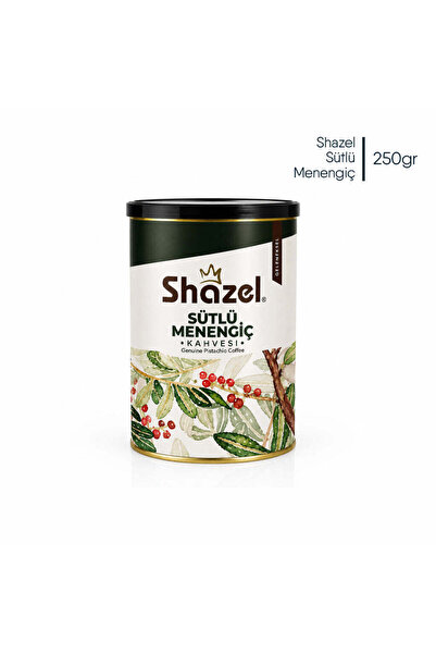 Shazel Menengiç Kahvesi Teneke Kutu 250gr | Kafeinsiz | Geleneksel | Sütlü Me...