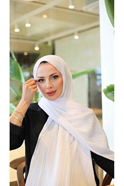 YILDIZ SCARFS Lia Cotton Cotton Shawl - White