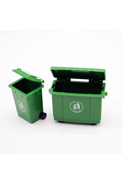 Choice as show 1 Set 1:12 Dollhouse Miniature Trash Can Toy Mini Sanitation T...