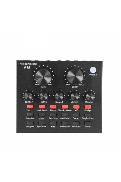 Choice black Cross-border Hot Style V8 Soundcard Broadcast Equipment Suit Com...