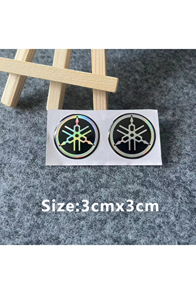 Choice3 3cm Laser For 3D Yamaha Sticker Laser Motorcycle Logo Decal