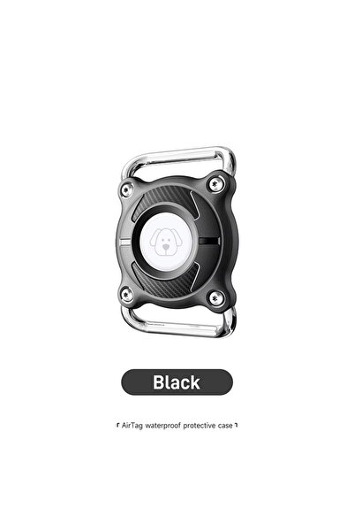 Choice1 1pcs black Airtag Dog Collar Holder Waterproof Airtag Case for Dog Co...