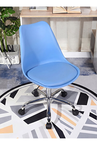 Taimi Ergonomic 360° Swivel Adjustable Height Office Chair, Padded Seat, with...