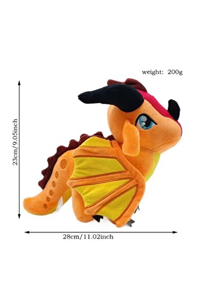 SHXI Orange Wings of Fire Plush Toys Dragon Soft Stuffed Animal Doll Cute Com...