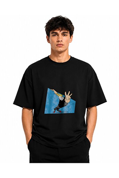 Inscriptie Ουνισέξ Βαμβακερό T-Shirt Υψηλής Ποιότητας  "Μιμίδιο Johnny Bravo "