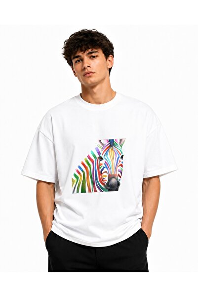 Inscriptie Tricou Unisex Bumbac Premium Casual " Cap de zebra "
