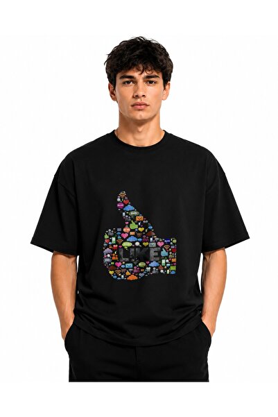 Inscriptie Tricou Unisex Bumbac Premium Casual " Good social media "