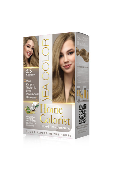 Sea Color Home Colorist Set Saç Boyası 8.3 Altın Kumral