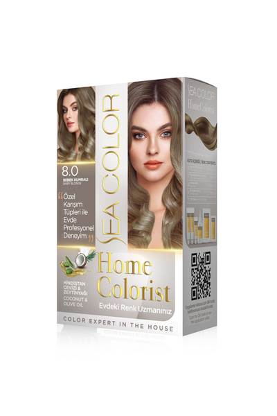 Sea Color Homecolorist Set Saç Boyası 8.0 Bebek Kumralı