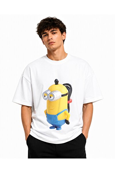Inscriptie Tricou Unisex Bumbac Premium Casual " Los Minion "