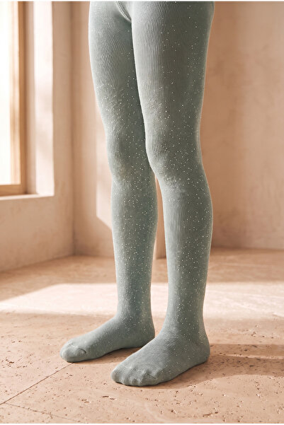 Katia&Bony Girl's Glittery Tights Green