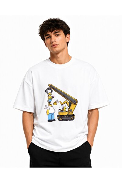 Inscriptie Tricou Unisex Bumbac Premium Casual " The Simpsons & Minion "
