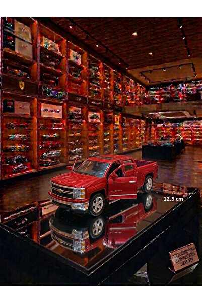OYUNCAKSAHİLİ Chevrolet Silverado Pickup Jip 12.5 cm Kinsmart Diecast Orjnal ...