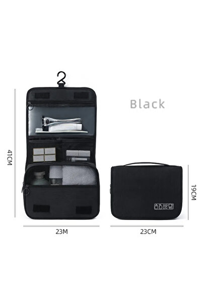 Choice Black Oxford Fabric Men Business Portable Storage Bag Toiletries Organ...