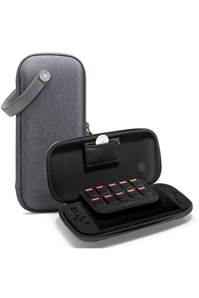 Spigen KLASDEN POUCH NINTENDO SWITCH 2 GRI ANTRACIT