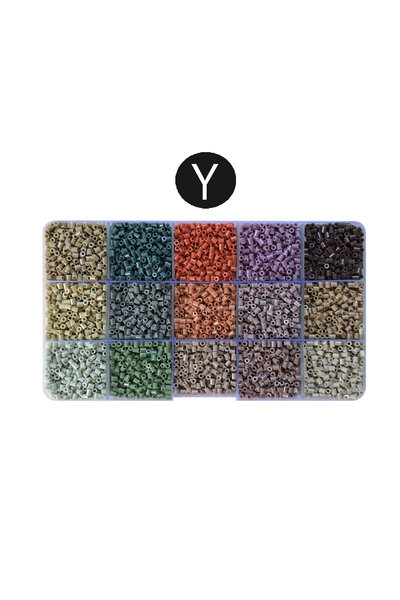 choice2 مجموعة خرز Y Yantjouet الصغيرة بـ 15 لونًا وقطر 2.6 مم، 650 قطعة، خرز...