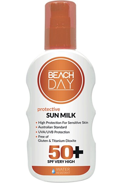 BEACH DAY SPF 50+ Yüksek Korumalı Güneş Sütü 150 ml Suya Dayanıklı 8699375055764