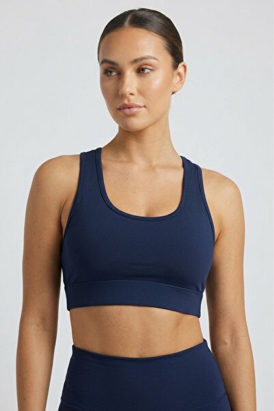 Grenj Fashion Women's Navy Blue Basic Bustier