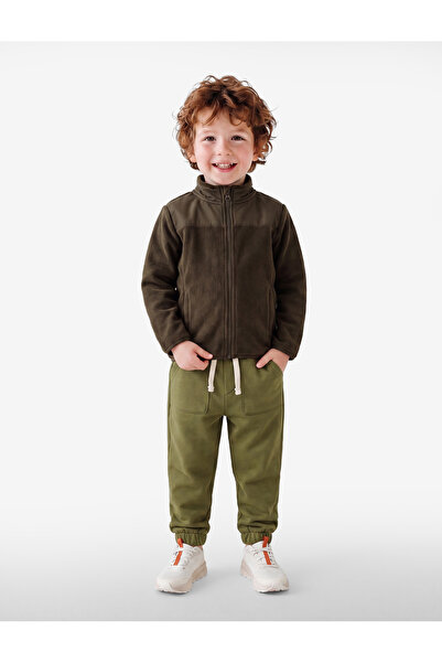 Koton Baumwoll-Basic-Jogginghose mit Schnürung an der Taille und Taschendetail